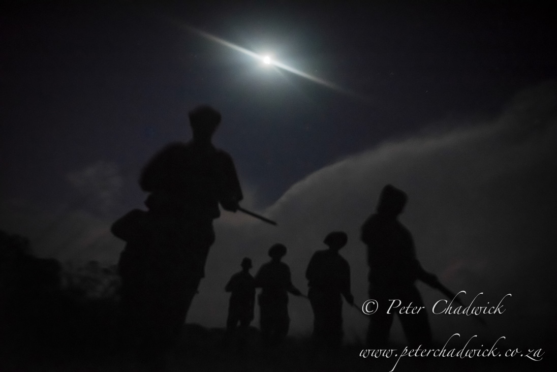 Moonlight ranger patrol_©PeterChadwick_AfricanConservationPhotographer